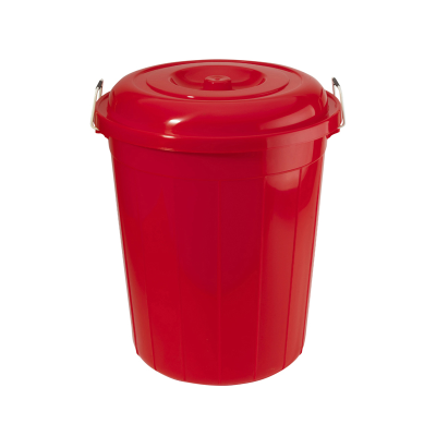 Plastic Bucket & Lid 1060 Green 60 Litre