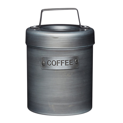 Kitchencraft Industrial Kitchen Vintage-Style Metal Coffee Canister 11x17cm / 1 Litre
