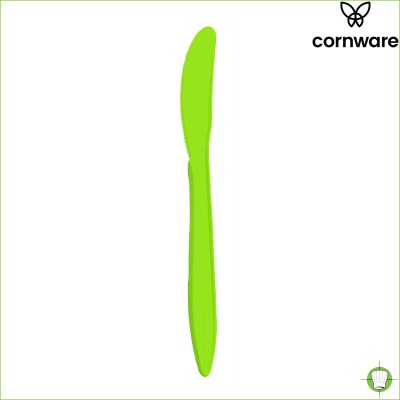 Cornware Biodegradeable Knife 8" Green (Pack 50)