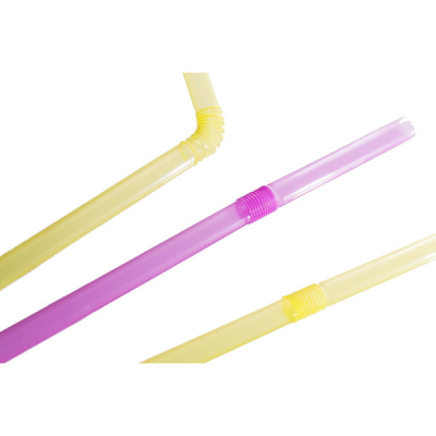 Neon Bendy Alcopop Straws 10.5" x 6mm (Pack 250)
