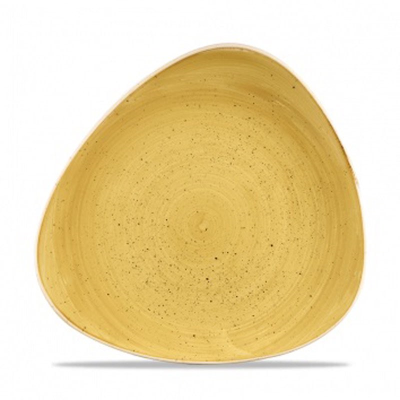 Churchill Stonecast Mustard Seed Yellow Lotus Plate 10.4" / 26.5cm