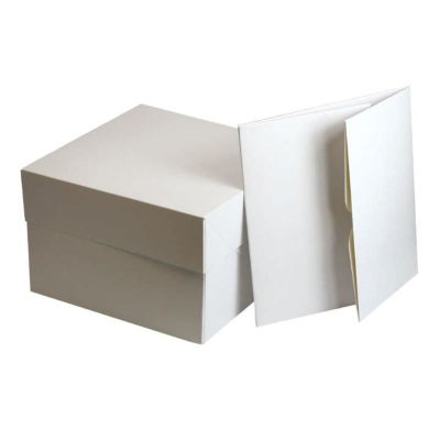 14" Select White Cake Boxes 14" x 14" x 6" (Pack 10)
