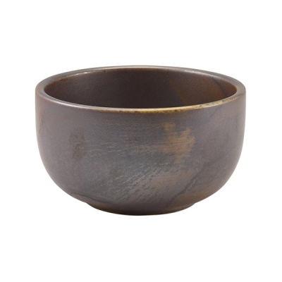 Genware Terra Porcelain Rustic Copper Round Bowl 12.5cm