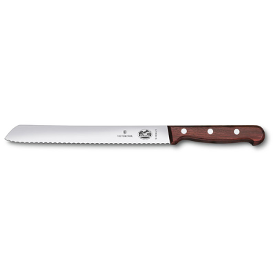 Victorinox Rosewood Handle Bread Knife with Serrated Edge 21cm
