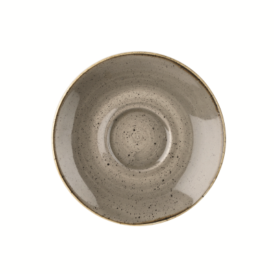 Churchil Stonecast Grey Cappuccino Saucer 6.25"