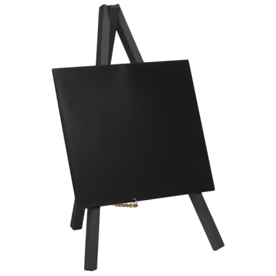 Securit Mini Chalkboard Easel 24 x 11.5cm Black (Pack 3)