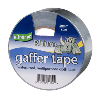 Rhino Gaffer / Cloth Tape Silver 50mmx50m