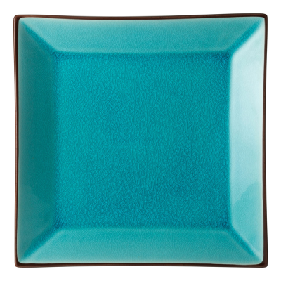 Soho Aqua Square Plate 10" (25cm)