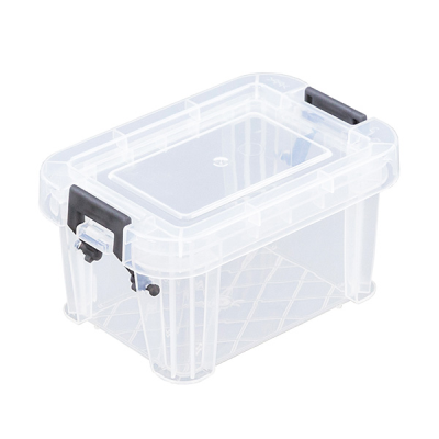 Whitefurze 0.2 Litre Allstore Storage Box with Silver Clamp