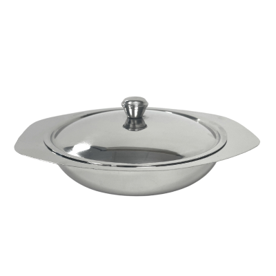 Stainless Steel Vegetable Dish with Lid 14cm