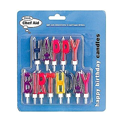 Chef Aid Birthday Candles Carded