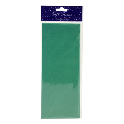 Tissue Paper Sheets Dark Green (Pack 5)