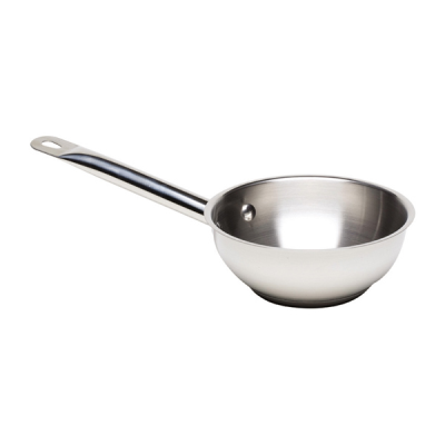 Genware Stainless Steel Sauteuse Pan 2.8 Litre / 24cm dia 5cm high