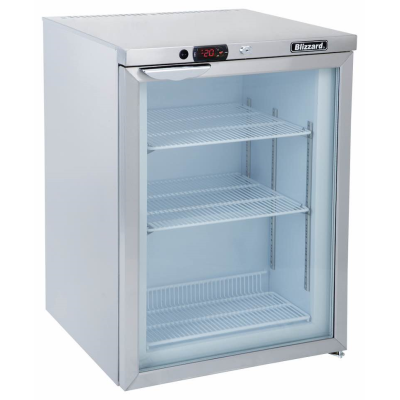 Blizzard UCF140CR Under Counter Freezer with Glass Door (105 Litre)