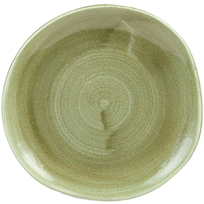 Churchill Stonecast Patina Burnished Green Round Trace Plate 7.25" (Pack 12)