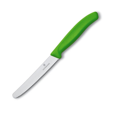 Victorinox Polypropylene Tomato Utility Knife Serrated Edge in Green 11cm