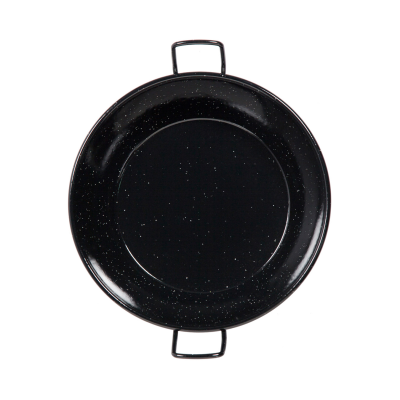 Deep Enamel Frying Pan with 2 Handles 38cm