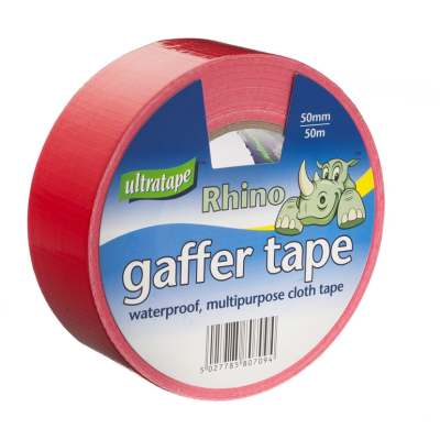 Rhino Gaffer / Cloth Tape Red 50mmx50m