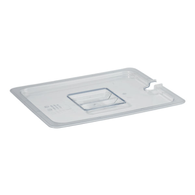 Gastronorm Lid Clear Polycarbonate 1/3 Notched