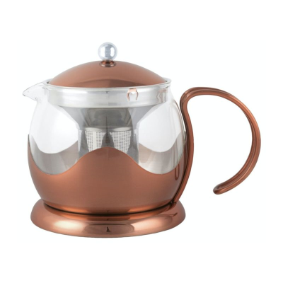 La Cafetière Izmir Glass Tea Infuser, 4-Cup, Copper