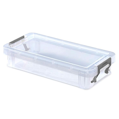 Whitefurze 0.75 Litre Allstore Storage Box with Silver Clamp