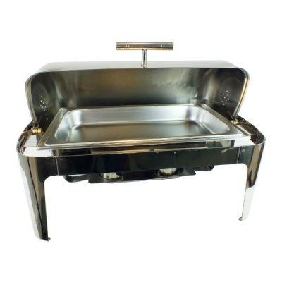 Chafing Dish Rectangular 1/1 GN 9 Litre Deluxe Roll Top