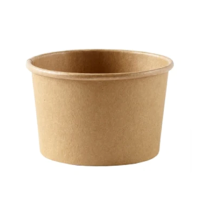 Disposable Kraft Heavy Duty Soup Containers 8oz (Pack 50) [500]