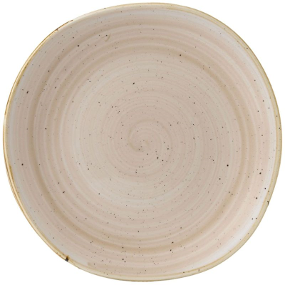 Churchill Stonecast Nutmeg Cream Round Trace Plate 10.38" (Pack 12)