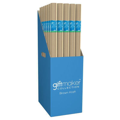 Giftmaker Kraft Gift Wrap Paper 0.69 X 2.5 M