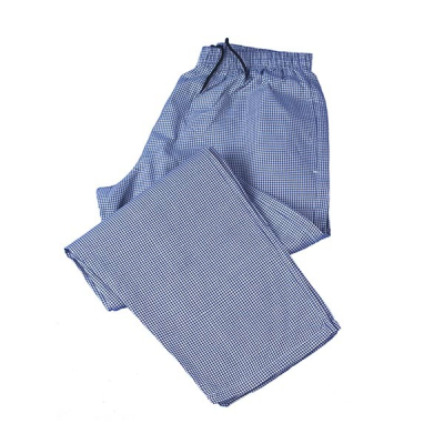 Chef's Trousers X Large Small Blue Check