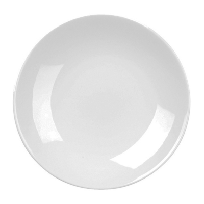 Alchemy Balance White Coupe Plate 9" (Pack 6)