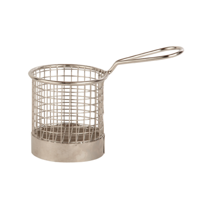 Serving 18/10 Stainless Steel  Chip Basket 8x8cm