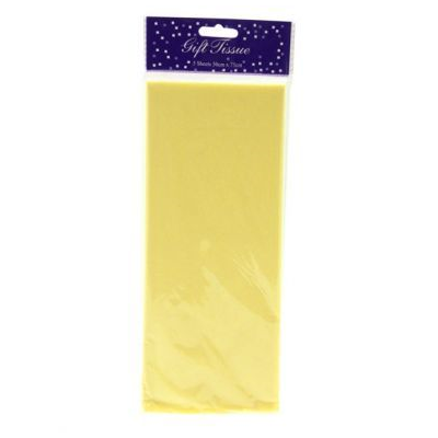 Tissue Paper Sheets Yellow  (Pack 5)