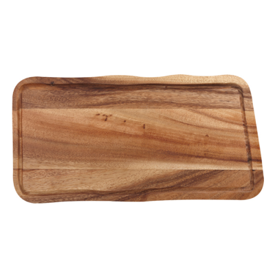 Acacia Wooden Rectangular Board with Groove Acacia Wooden 20x35x2cm