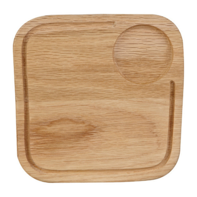 Art De Cuisine Wooden Square Board Small 8x8" (Pack 4)