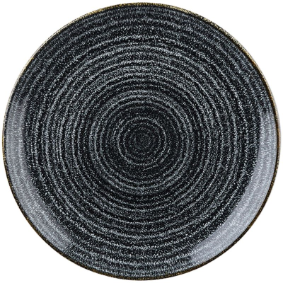 Churchill Studio Prints Charcoal Black Evolve Coupe Plate 11.25" (Pack 12)