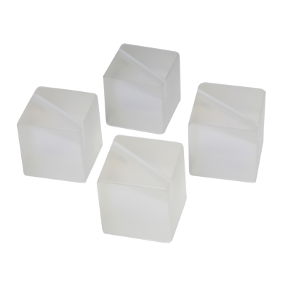 Square Frosted Poly Menu Holder 3cm