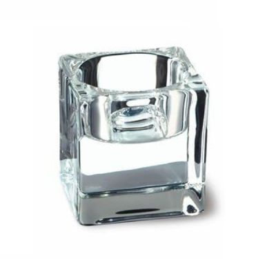 Bolsius Glass Maxi Tealight Holder 7.5  x 7.5 x 4cm