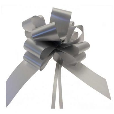 Pullbow 50mm Silver (Pack 20)