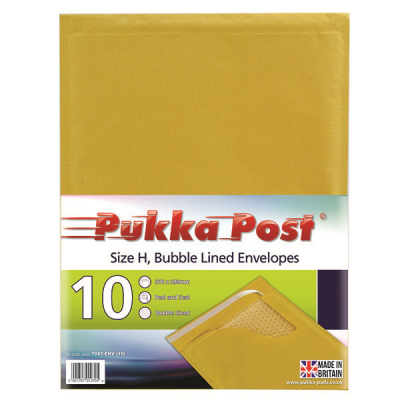 Bubble Lined Envelope Peel & Seal Size H (Pack 10)
