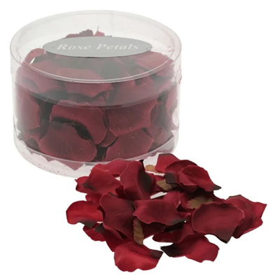 Rose Petals Burgundy in PVC Tub (Pack 150)