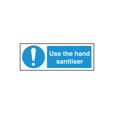 Self Adhesive Use the Hand Sanitiser Sign