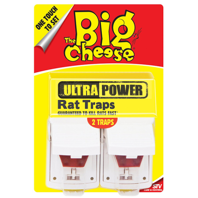The Big Cheese Ultra Power Rat Traps - Twinpack