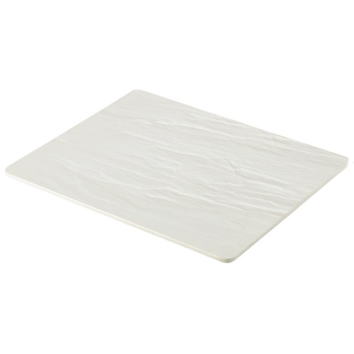 Slate Melamine Platter White GN 1/2 32.5x26.5cm
