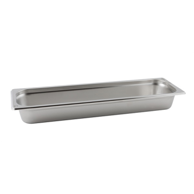 Gastronorm Pan 2/4 65mm deep Stainless Steel