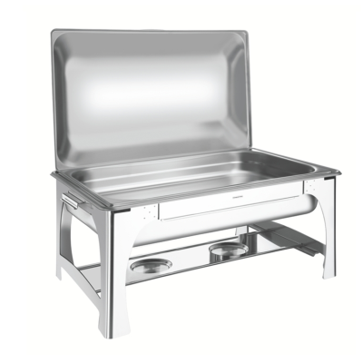 Hinged Lid Rectangular Chafing Dish 1/1 GN 9.6 Litre