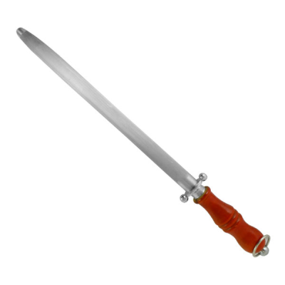 Knife Sharpener Steel 12" Wooden Handle