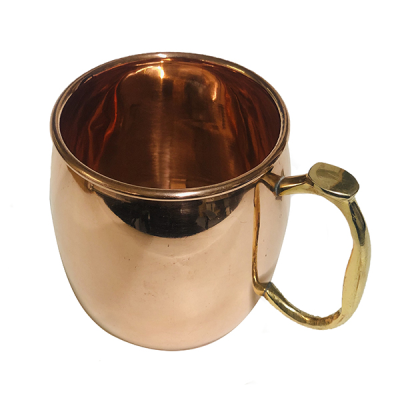 Copper Mug with Brass Handle 9.5x8.5cm