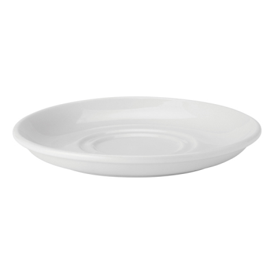 Pure White Double Well Saucer 6" (15cm)