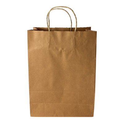 Pure Kraft Carrier Bags Large Twisted Handle (Pack 250)